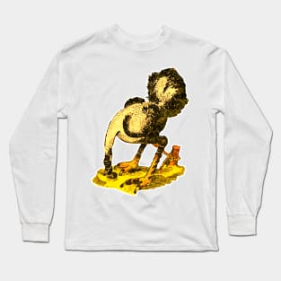 Ostrich burying face in hole Long Sleeve T-Shirt